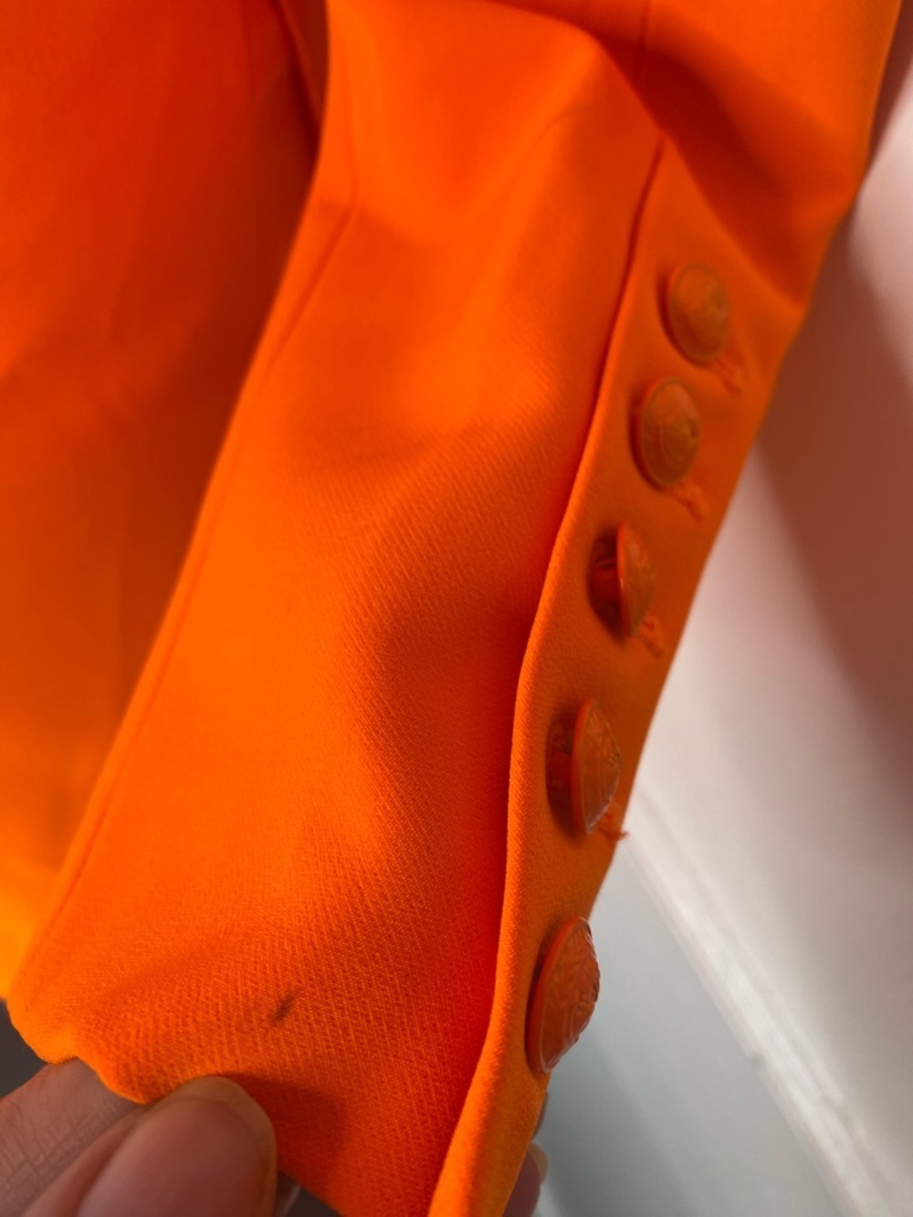 L'AGENCE NWT Marlee Vibrant Orange Tailored Blazer Dress - Picture 7 of 14